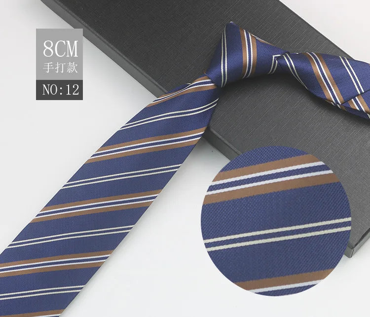 Cravate à fleurs en grille, tissée en gros, 8 cm, accessoires de mariage, bleu, homme, pois, cachemire, convient aux groupes, fêtes, bureau