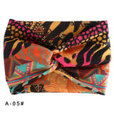 Printed Wide Elastic Headband Pilates Yoga  Running Cycling Hairband Turban Makeup Hair Hoop Makeup Headwrap for Women Girl