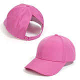 Fashion High Ponytail Kids Boy Hat Sun Hats Baseball Caps Adjustable Solid Color Print Travel Caps Baby Children Peaked Caps Hat