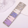 Lot de 10 barrettes à cheveux en forme de goutte d'eau, 5,6 cm, avec broderie imprimée, pour filles mignonnes, épingles à cheveux, couvre-chefs, accessoires pour cheveux pour enfants