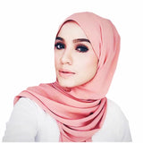 Turban populaire pour femmes, écharpe respirante de couleur unie, hijab de luxe de haute qualité, 2024