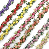 2 mètres/lot de dentelle florale brodée pour robe de mariée, rubans, garniture en tissu, bricolage, artisanat, couture, accessoires pour vêtements
