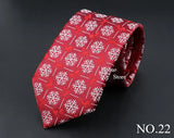 Classic Red Blue Christmas Tie For Men Father Festival Gift Santa Claus Snowman Tree Snowflake Elk Necktie Skinny 7cm Accessory