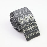 Cravates classiques en tricot pour hommes, cravates décontractées, à pois, à carreaux, pour loisirs, chaudes, pour affaires, mariage, largeur 6 cm
