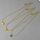 VKVVA Fashion Jewelry Candy Cane Christmas Tree Snowflake Short Pendant Necklace for Women Unique Gifts