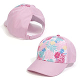 Casquette de baseball tendance couleur bonbon pour enfants, protection solaire, chapeau pour garçons et filles, casquette de voyage réglable à visière, chapeau à queue de cheval haute pour enfants