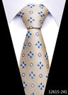 Cravate pour homme, nouveau design, vente en usine, offre spéciale, 7,5 cm, cravate, chemise à carreaux jaune, accessoires pour homme, anniversaire d'Abraham Lincoln