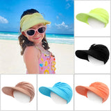 Chapeau pare-soleil à large bord pour enfants, protection UV, casquette de sport pour la plage, pliable, pour filles et garçons