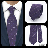 Cravates élégantes à pois pour hommes LYL 7 cm, cravate de luxe avec imprimé géométrique, cadeau pour invités, accessoires de festival pour gentleman