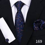 Cravate pour homme classique à carreaux, mouchoirs, cravate rouge, boutons de manchette pour homme, chemisier, affaires, mariage, accessoires, collier pour femme, cadeau pour homme