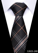 8 cm Tie Men Gravatas Classic Many Color Newest design Silk Necktie Shirt Accessories Striped Sky Blue Man's Office