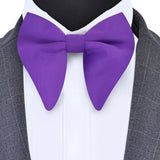 New Big Bow Ties Men's Solid Bowtie Red Black Yellow Fashion Bowknot For Men Wedding  Party Accessories