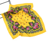 Foulard carré national russe de luxe pour femmes, 70 x 70 cm, imprimé floral, bandana, châle, bandeau, foulard, hijab, foulard