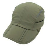 Casquette de protection solaire UPF 50+ pour enfants et garçons, chapeau de pêche réglable et amovible à séchage rapide avec rabat pour le cou