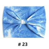 Tie Dye Headbands for Women Wide Turban Headwrap Knotted Vintage Hairbands Cotton Bandanas Bandage Headscarf Hair Accessories