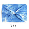 Tie Dye Headbands for Women Wide Turban Headwrap Knotted Vintage Hairbands Cotton Bandanas Bandage Headscarf Hair Accessories
