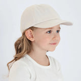 Casquettes pour enfants, couleur unie, en coton respirant, à rabat, ajustable, pour bébés, filles, été, de 1 à 5 ans