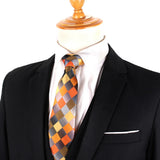 Nouvelles cravates classiques à carreaux pour hommes et femmes, cravates fines pour soirées, affaires, costumes, mariages, cadeaux pour mariés