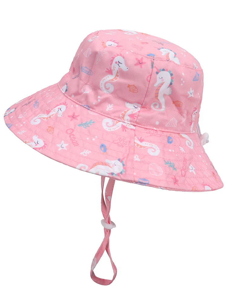 Polyester Material Sunscreen Hat Fashion and Trendy Outdoor Outing Street Shade Hat for Children