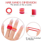 LOVEKIKI 50 bandas elásticas para el cabello, accesorios para el cabello para niñas, mini diademas de nailon coloridas, soporte para coletas, adornos para el cabello