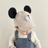 Cute Bear Ear Baby Hat Kids Boy Girl Soft Cotton Peaked Bonnet Caps Children Cartoon Casual Sun Visor Hats