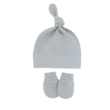 Bonnet pour nouveau-né avec gants, bonnet chaud en coton pour enfants, accessoires pour enfants, bonnet de nuit pour bébés de 0 à 6 mois, automne et hiver