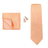 Necktie Fashion Brand Handmade Solid Necktie Handkerchief Cufflinks Set For Men Ties Suit Shirts Wedding Accessories Man Gifts