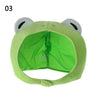 Cute Cosplay Costume Green Headgear Female Beanie Caps Cartoon Winter Autumn Hats Plush Hat Big Frog Eyes Hat Rabbit Bunny Ears