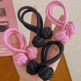 High Ponytail Rubber Bands Hair Band Elastic Head Rope For Women Korean Scrunchies Hair Tie Knotted Hair Ropes Hair Accessories