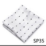 High Grade Brand Silk Kerchief Man Dark Blue Striped April Fool's Day Fit Formal Party Pocket Square Handkerchiefs Suit Hanky
