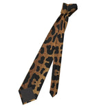 Cravates léopard pour hommes, soie et polyester, étroites, 8 cm, motif tigre, pour costumes, accessoires, fête de mariage, cosplay