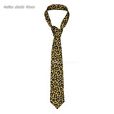 Cravates léopard pour hommes, soie et polyester, étroites, 8 cm, motif tigre, pour costumes, accessoires, fête de mariage, cosplay