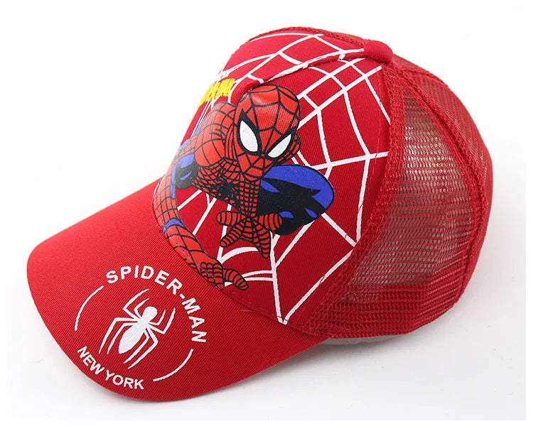 HotToys Spiderman Baseball Cap Boys Girls Hats Superhero Peripheral Sunhat Childrens Birthday Gift Cosplay Props Fashion Caps