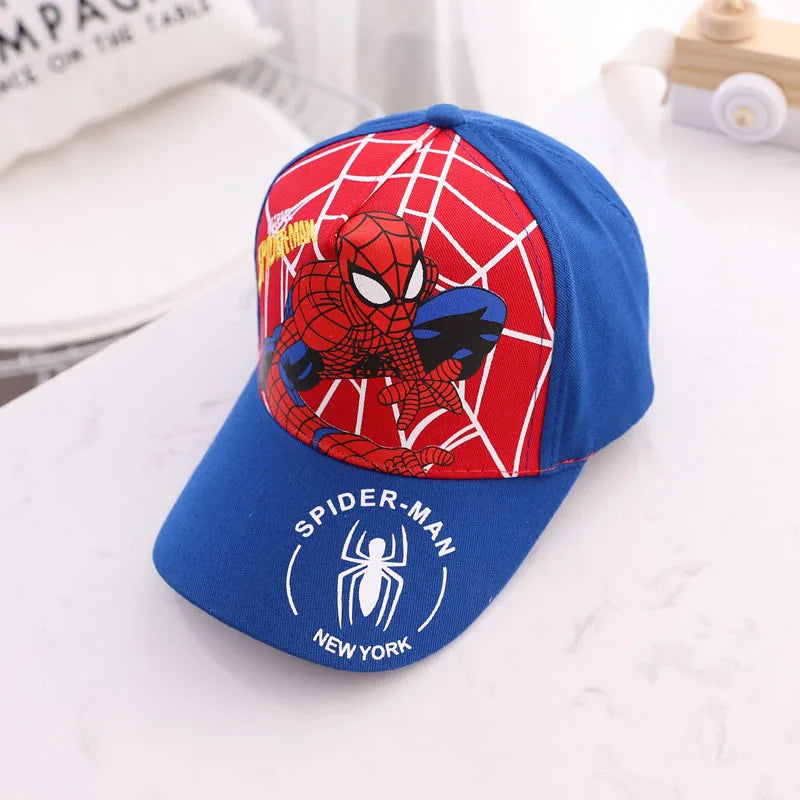 HotToys Spiderman Baseball Cap Boys Girls Hats Superhero Peripheral Sunhat Childrens Birthday Gift Cosplay Props Fashion Caps