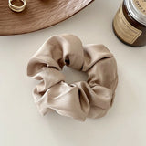 1 chouchou en satin de soie pour femme, accessoire pour cheveux coréens, élastique pour queue de cheval
