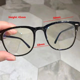 Anti Blue Light Optical Glasses Ultra Light Graduated Lenses Near Sight Prescription Glasses Men Ladies Square Myopia Eyewear
