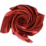 Foulard bandana en soie pour femme, 90 x 90 cm, carré, tendance