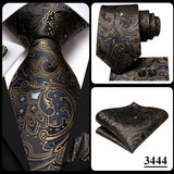 Hi-Tie Cravate de mariage en soie pour homme, motif cachemire, couleur unie, rose, corail, design tendance, qualité, mouchoir, bouton de manchette, fête d'affaires