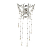 AWAYTR Shark Crab Clips Girls Hairpin Hair Accessories Korean Women Simple Hair Claw Clip Butterfly Pearl Tassel Hair Clip