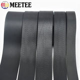 Meetee 5M 20/25/32/38mm Nylon Black Webbing Ribbons Bag Strap Band Belt Tape Webbings DIY Garment Sewing Material