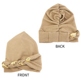 New African Headband Turban Cap Muslim Fried Dough Twists Braid Head Cap Islamic Chemo Hair Care Hats Beanie Headscarf