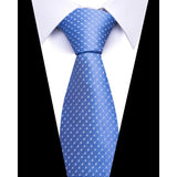 Cravate pour homme, 7,5 cm, de luxe, gris foncé, accessoires de mariage, à pois, pour le travail