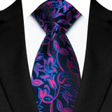 Cravate classique en cachemire pour homme, motif floral de luxe, motif à pois, 8 cm, jacquard, pour homme, pour affaires, mariage, fête, accessoire de tous les jours