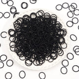 Lot de 100 élastiques à cheveux pour bébé, 36 élastiques multicolores de 2 cm de diamètre, sans plis, en caoutchouc, pour queue de cheval, petits et fins