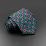 Men's Fashion Silk Tie 7.5cm Soft Novelty Necktie Blue Green Orange Color Ties For Men Dot Floral Bowtie Wedding Business Gift
