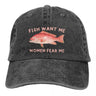 Fish Want Me Women Fear Me Classic Baseball Cap Men Hats Women Visor Protection Snapback Animal Caps
