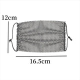 Sparkling Rhinestone Face Mask Fashion Breathable Face Covering Nightclub Music Festival Party Costume Accessories for Women