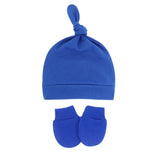 Bonnet pour nouveau-né avec gants, bonnet chaud en coton pour enfants, accessoires pour enfants, bonnet de nuit pour bébés de 0 à 6 mois, automne et hiver