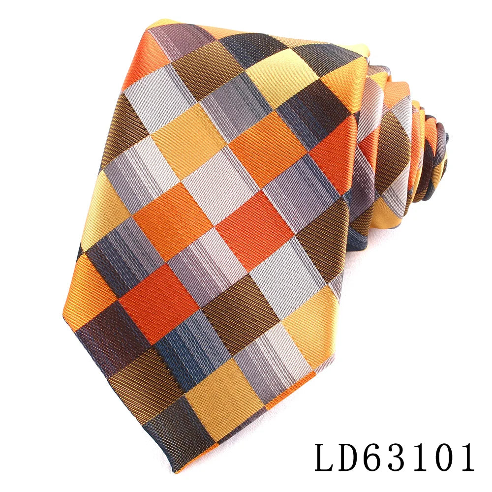 Nouvelles cravates classiques à carreaux pour hommes et femmes, cravates fines pour soirées, affaires, costumes, mariages, cadeaux pour mariés