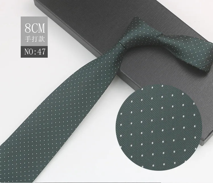 Cravate à fleurs en grille, tissée en gros, 8 cm, accessoires de mariage, bleu, homme, pois, cachemire, convient aux groupes, fêtes, bureau